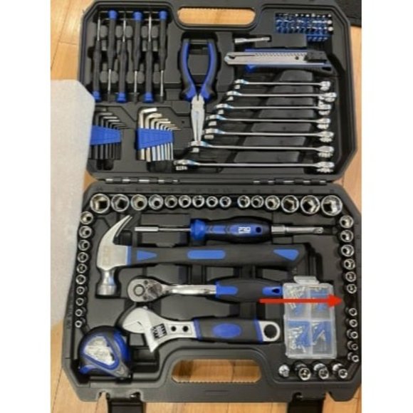 New 200-Piece Hand Tool Set, General Home and Auto Repair Tool Kit